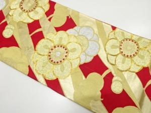 アンティーク　槍梅模様刺繍袋帯（材料）